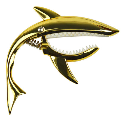 Metal Shark Guitar Capo Classic Electric Guitar Capo High Quality Zinc Alloy Quick Change Clip Bass Bridge Guitar Accessories