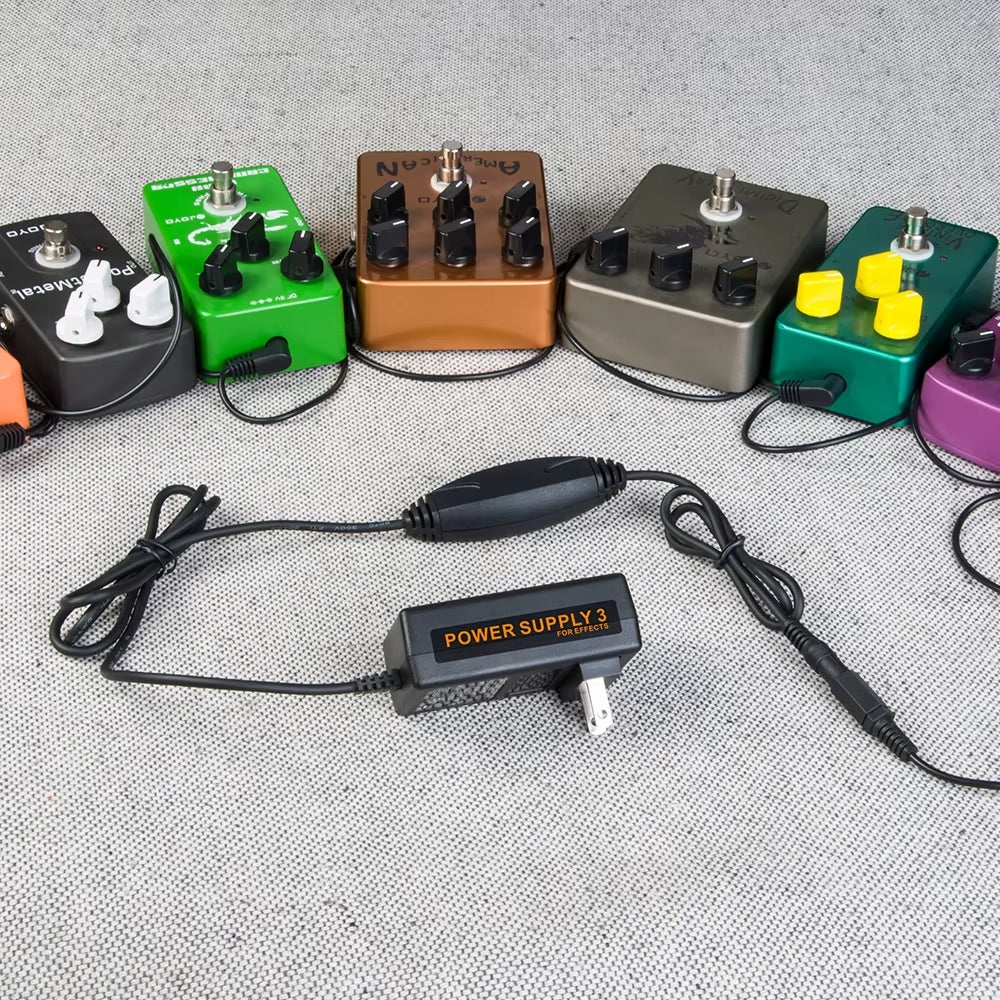 JP-03 Guitar Pedal Power Supply DC 9V 2000Mah 100~240V Multi-Plug 8 Cable Guitar Bass Effect Pedal Board Power Adapter