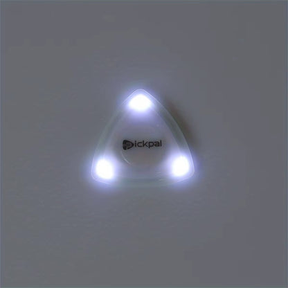 LED Luminous Guitar Pick 1 Pcs - ABS Electric Guitar Picks with Three-Color Light Options (White/Green/Purple)