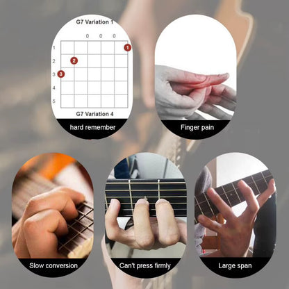 Guitar Chord Presser Kit Guitar Chord Helper Guitar Learning Tool Guitar Chord Trainer Guitar Aid Chord Tool for Guitar Beginner