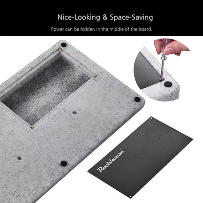 Big Size Guitar Effects Pedal Board Sturdy PE Plastic Guitar Pedalboard Case with Screwdriver Tape Guitar Pedals Accessories