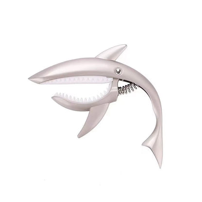 Metal Shark Guitar Capo Classic Electric Guitar Capo High Quality Zinc Alloy Quick Change Clip Bass Bridge Guitar Accessories