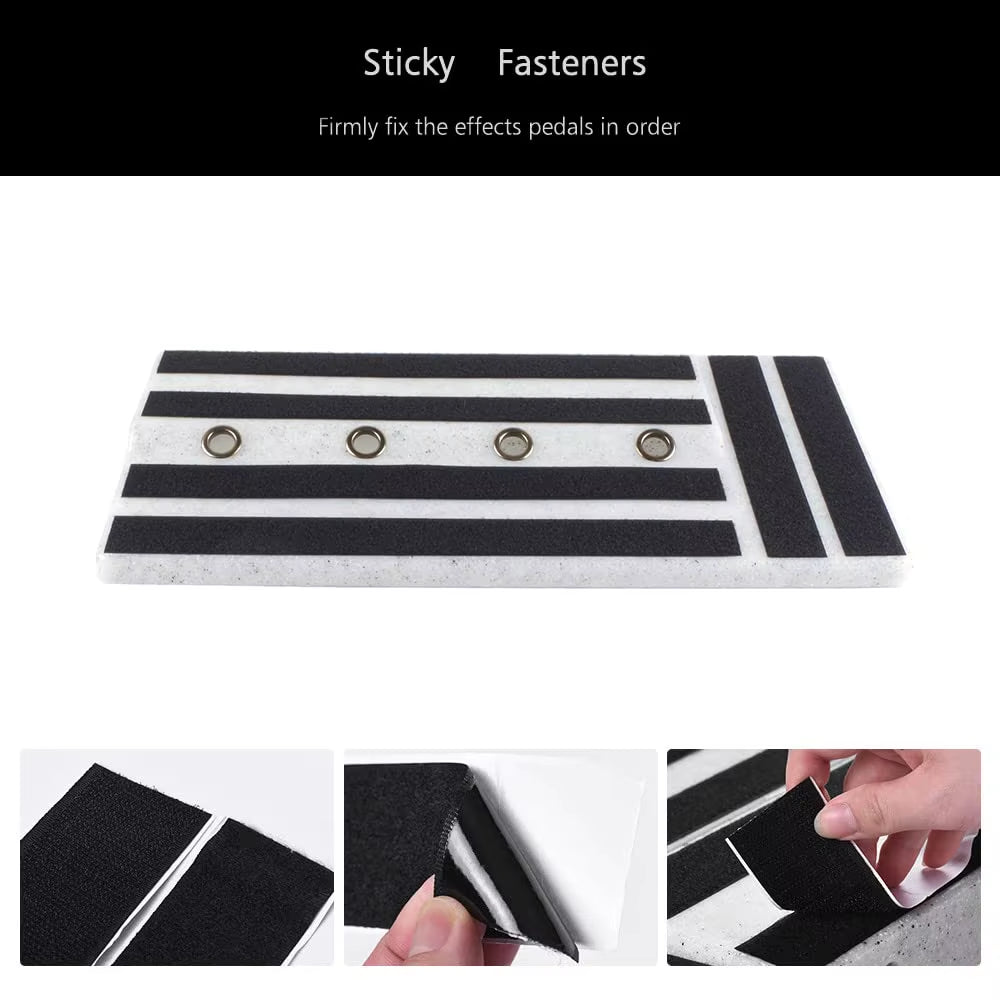 Big Size Guitar Effects Pedal Board Sturdy PE Plastic Guitar Pedalboard Case with Screwdriver Tape Guitar Pedals Accessories