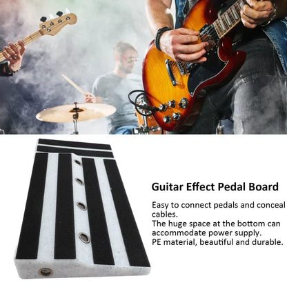 Big Size Guitar Effects Pedal Board Sturdy PE Plastic Guitar Pedalboard Case with Screwdriver Tape Guitar Pedals Accessories